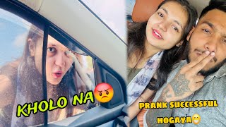 Car door lock prank with sweta😝  after a long time🥰 [upl. by Juditha]