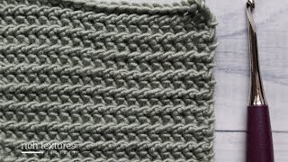 Half Double Slip Stitch  How to Crochet [upl. by Illa318]