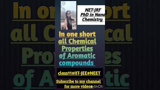 In one short all chemical properties of aromatic hydrocarbons class 11shorts trending ytshort [upl. by Bogoch334]