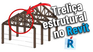 Treliça no Revit  Como criar treliças corretamente no Revit  passo a passo [upl. by Fillbert]