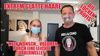 LEICHTE VOLUMENWELLE VON DEN DAUERWELLEN LOCKENPROFIS JOERG MENGEL FRISEURE PERFECT SOFT PERM [upl. by Ailina]