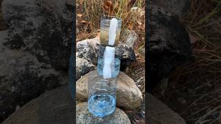 Survival Skills Amazing Dirty Water Purification Filter survival camping lifehacks skills [upl. by Ainak]