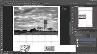 Making An Easy Photo Calendar in Photoshop [upl. by Aynna]