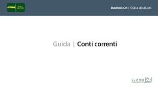 Credem Business On  Conti Correnti [upl. by Namyaw]