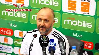 CONFERENCE DE PRESSE DE DJAMEL BELMADI AVANT LES MATCH FACE AU CAP VERT ET LEGYPTE [upl. by Trask]