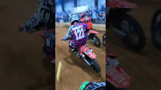 Arenacross A Class Big Crash motocross youtubeshorts supercross motocross [upl. by Nywra]