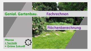 Fachrechnen  Flächenberechnung  Tutorial 13 [upl. by Bilicki]