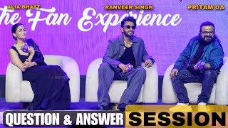 Question amp Answer Session With Alia Bhatt Ranveer Singh Pritam Da  Spotify Premium [upl. by Margareta]