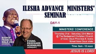 ILESHA ADVANCE MINISTERS SEMINAR AMS\\ DAY 01 [upl. by Stochmal842]