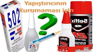 Yapıştırıcının akmaması kurumaması için [upl. by Eikcaj]