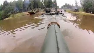 T90 Tank Diving Under Water  Great Footage [upl. by Heydon333]