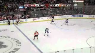 Flyers with a great shift against the Canadiens [upl. by Ahserkal198]