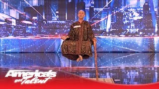 Special Head Levitates and Shocks the Crowd  Americas Got Talent [upl. by Afinom]