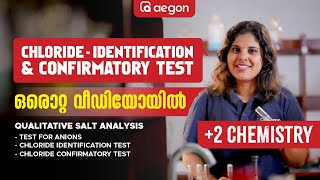 CHLORIDE  IDENTIFICATION AND CONFIRMATORY TEST ഒരൊറ്റ വീഡിയോയിൽ 😱🔥 CHEMISTRY  AEGON  PLUS TWO 💓 [upl. by Tomi589]