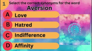 Word Discovery Adventure Synonym Quiz and Vocabulary Expansion GRAMMARGALAXY [upl. by Coco]