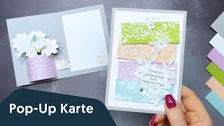 Pop up Muttertagskarte basteln 💐 einfaches Muttertagsgeschenk basteln [upl. by Eiwoh505]