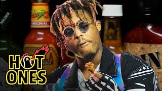 Juice WRLD Eats Spicy Wings LIVE  Hot Ones [upl. by Bowie]