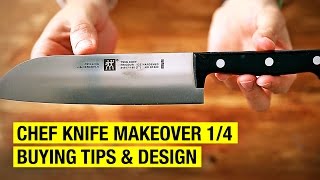 How to Re Design a Chef Knife  Chef Knife Makeover 14 [upl. by Auqenwahs218]