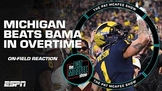 REACTION to Michigan’s OT win vs Alabama at Rose Bowl  The Pat McAfee Show [upl. by Vittoria]