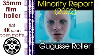 Minority Report 2002 35mm film trailer C flat open matte 4K CROPPED [upl. by Debor928]