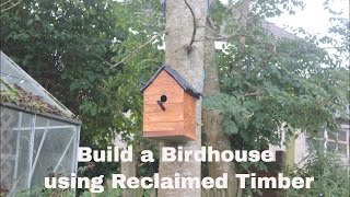 Woodworking Project  Build a Birdhouse Using Reclaimed Upcycled Pallets Offcuts and Driftwood [upl. by Ednargel]