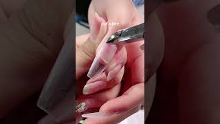 How To Apply Nail Tips Correctly❓nails nailtips naildrill nailfile nailbeauty nailtech [upl. by Hsaniva]