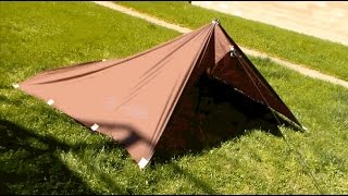 Setting up a tarp in the Holden Tent configuration [upl. by Attena712]