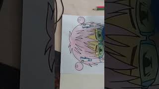 Coloring SaikiK with pencils coloring anime saiki [upl. by Annayr]