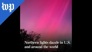 Northern lights dazzle in US and around the world [upl. by Sosthina]