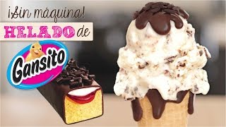 HELADO DE GANSITO SÚPER FÁCIL SIN MÁQUINA  DACOSTAS BAKERY [upl. by Dwaine953]