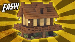 Minecraft How To Build A Survival Starter House Tutorial 15 [upl. by Syst]