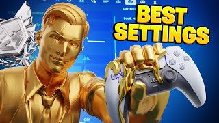 NEW Best Controller SETTINGS for Builds amp Zero Builds  Sensitivity in Season 4 Fortnite Tutorial [upl. by Kaela]