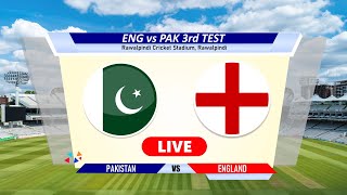 🔴Pak vs Eng Live  3rd Test Match  Pakistan vs England Live Cricket Match Today Score amp Commentary [upl. by Truk]