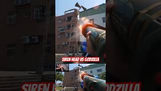 SIREN HEAD vs GODZILLA FILM shorts sirenhead godzilla [upl. by Gearalt]