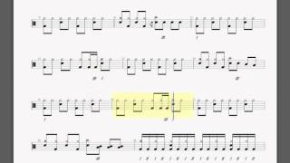 Metallica Leper Messiah Drum tablature [upl. by Cordeelia]