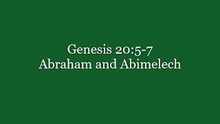 141 Genesis 2057 Abraham and Abimelech [upl. by Unam]