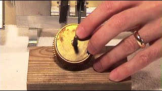 Clock Mainspring Barrel Cap Removal How to correctly remove it Clock repair basics [upl. by Bond]