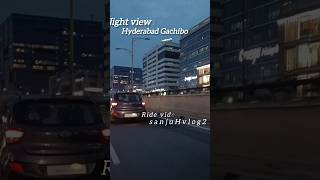 Hyderabad night viewsHyderabad Gachibowli Hitech City road tour hyderabad gachibowli [upl. by Elamaj]