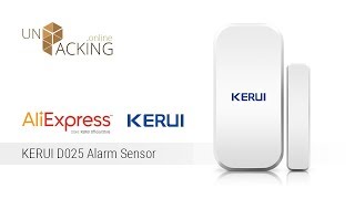 UnPacking KERUI D025 Alarm WindowDoor Sensor [upl. by Iggam]