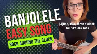 Easy Banjolele Song for Beginners shorts [upl. by Etteyafal]