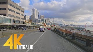 4K Seattle Streets  Car Driving Relax Video  Washington State USA [upl. by Xer759]