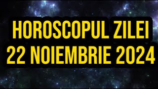 Horoscopul zilei de 22 noiembrie 2024 Racii își pot transforma pasiunile întro sursă de venit [upl. by Nevla]