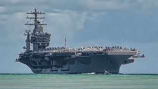 USS Nimitz  VIP Tour amp Flight Deck Action [upl. by Tamanaha]