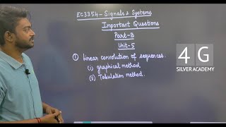 Signals and Systems Important Questions EC3354 Anna University Exam Semester 3 Feb 2024 [upl. by Bevers]