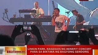 BT Linkin Park nagdaos ng benefit concert para sa biktima ng Bagyong Sendong sa MOA Arena [upl. by Frendel827]