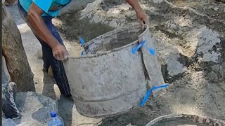 MAKING WEIGHTS FOR FISH HOUSES IN THE SEA [upl. by Silbahc595]