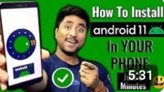 How To Install Android 11 on Any Android Phone  How to Update Android 11 [upl. by Enneicul71]