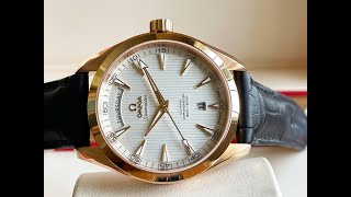 Omega Seamaster Aqua Terra 150M Omega CoAxial DayDate 415 rose gold 18k 23153422202001 New [upl. by Hussar690]