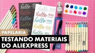 TESTANDO MATERIAIS DO ALIEXPRESS  Primeiro Rabisco [upl. by Luas]