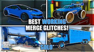 SOLO GTA 5 BEST WORKING CAR MERGE GLITCHES AFTER PATCH 169 F1BENNYS MERGE GLITCH GTA ONLINE [upl. by Liscomb]